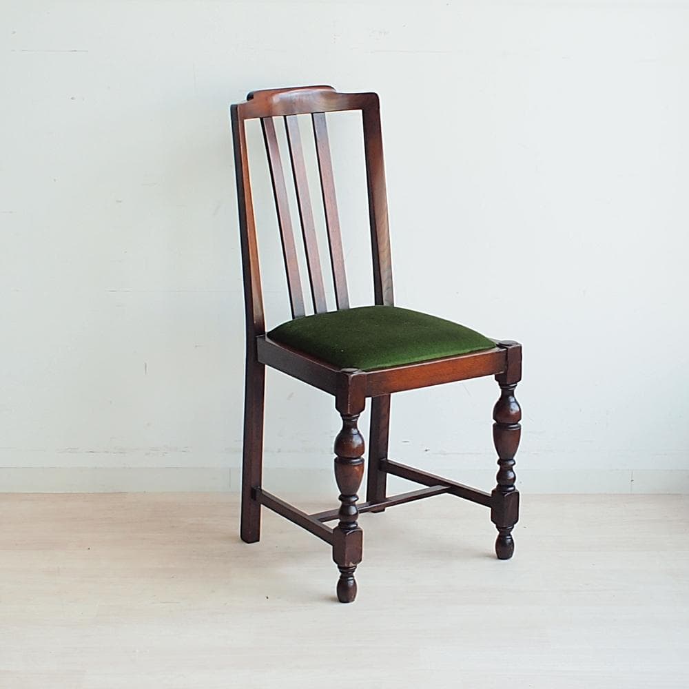 英国アンティーク バルボスレッグのダイニングチェア C オーク材 イギリス