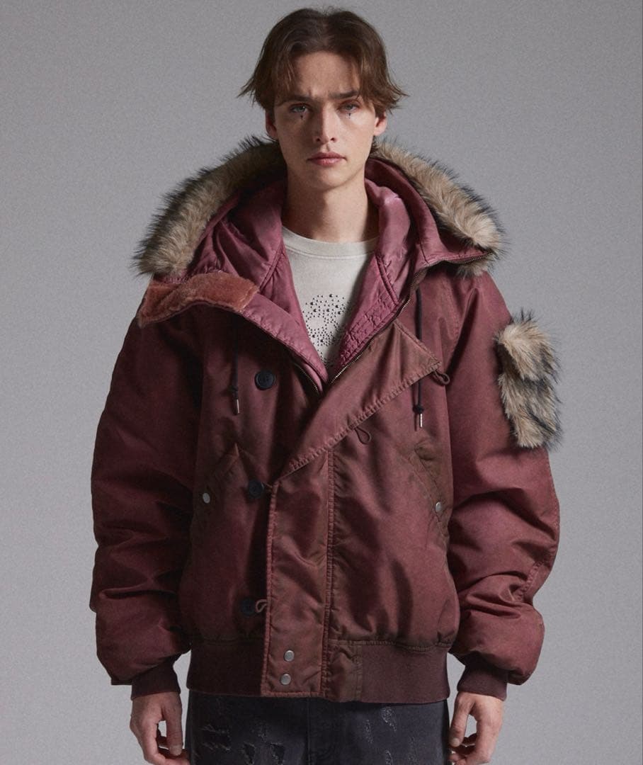 【GRANCY】Furpocket Design Faded N2BJacket