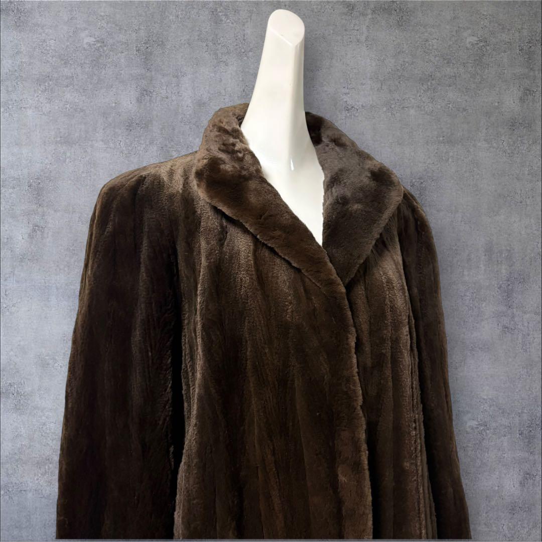 nakamura fur ミンク　シェアードミンク　ロングコート 毛皮　ファー