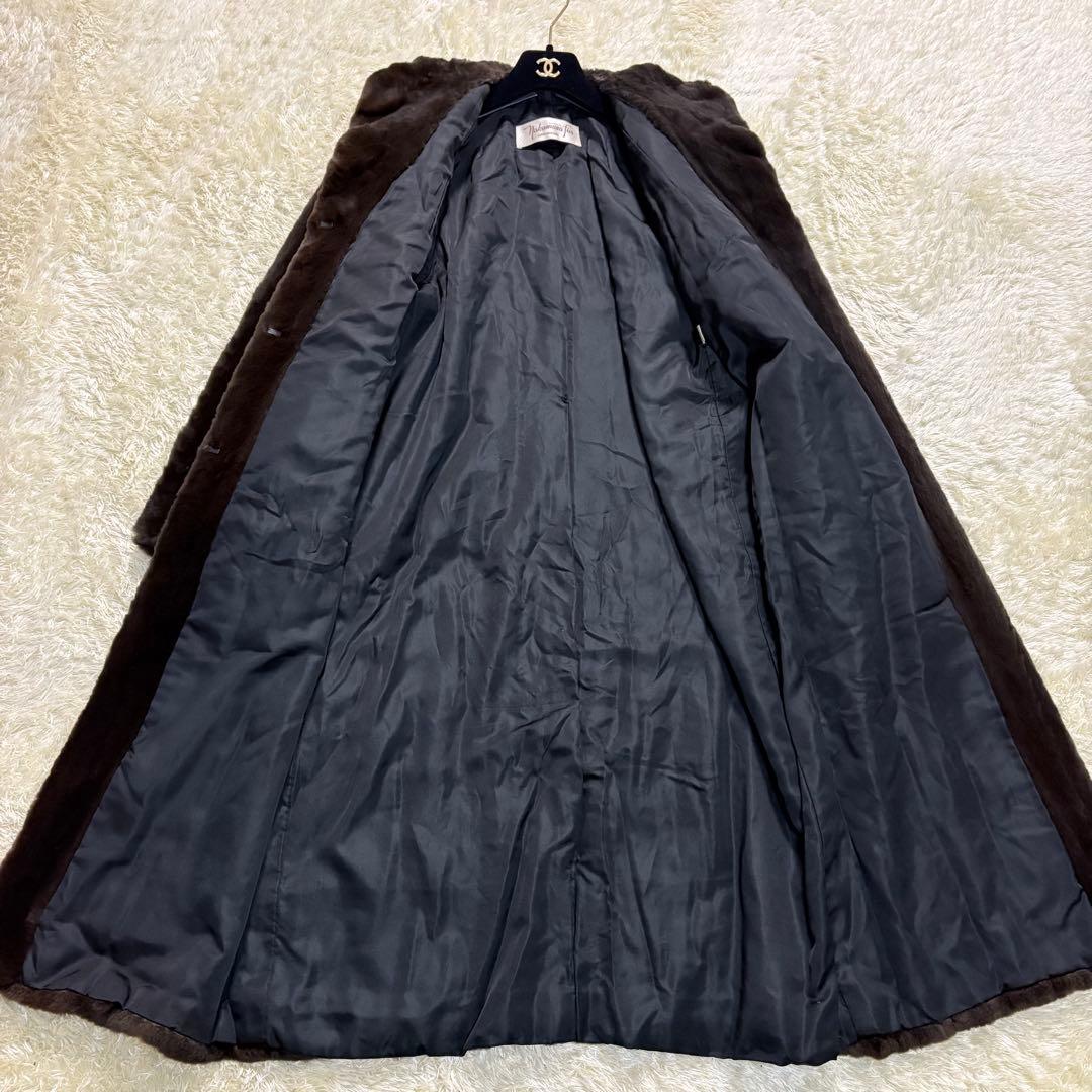 nakamura fur ミンク　シェアードミンク　ロングコート 毛皮　ファー