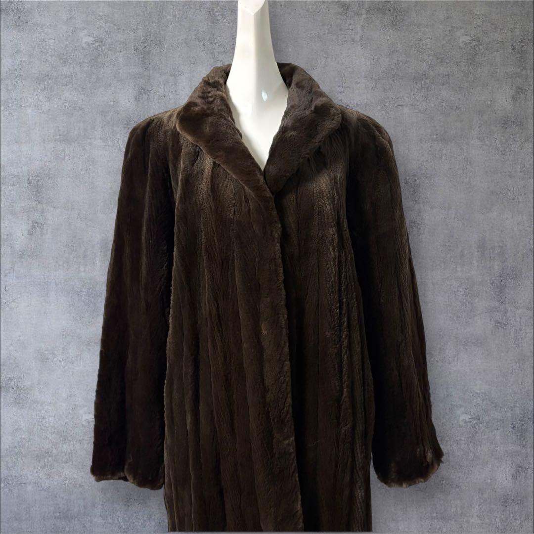 nakamura fur ミンク　シェアードミンク　ロングコート 毛皮　ファー