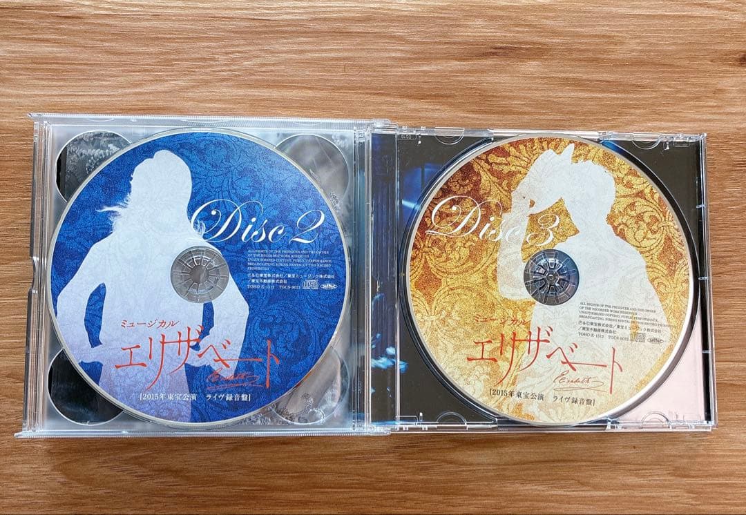 ミュージカル　エリザベート2015年版キャスト 全曲収録ライヴ盤CD 東宝