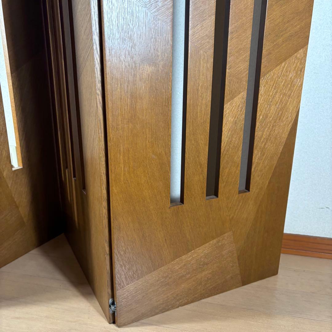 【希少】カンディーハウス　木製　衝立　3連　パーテーション