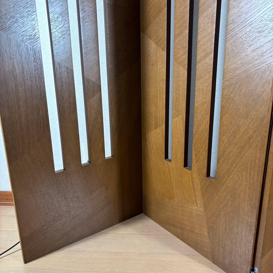 【希少】カンディーハウス　木製　衝立　3連　パーテーション