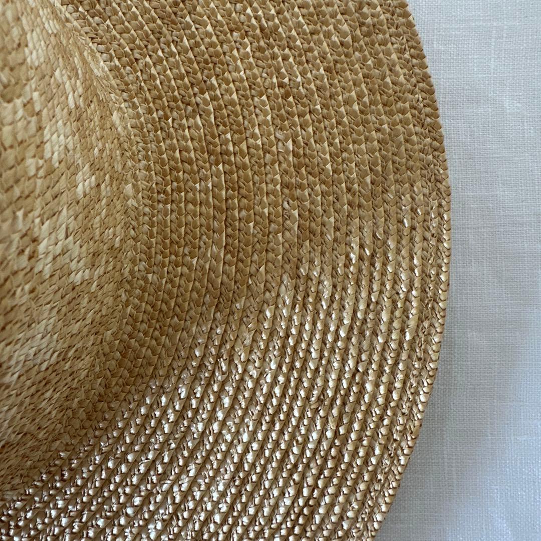 【美品】 wicagrocery 麦わら帽子 ストローハット ハグオーワー