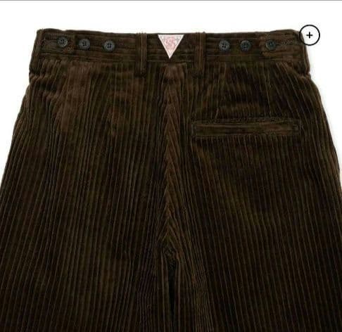 THE SHISHIKUI CORDUROY S/D.BROWN M　シシクイ