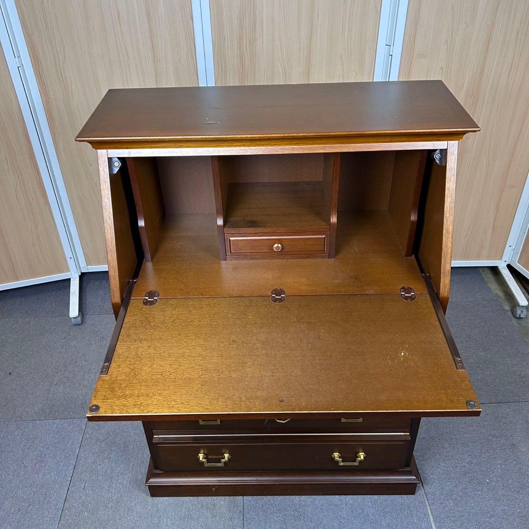 【送料込】maruni マルニ木工 地中海 ライティングビューロー