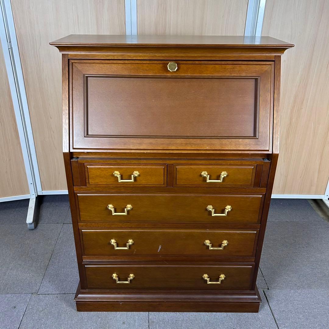 【送料込】maruni マルニ木工 地中海 ライティングビューロー