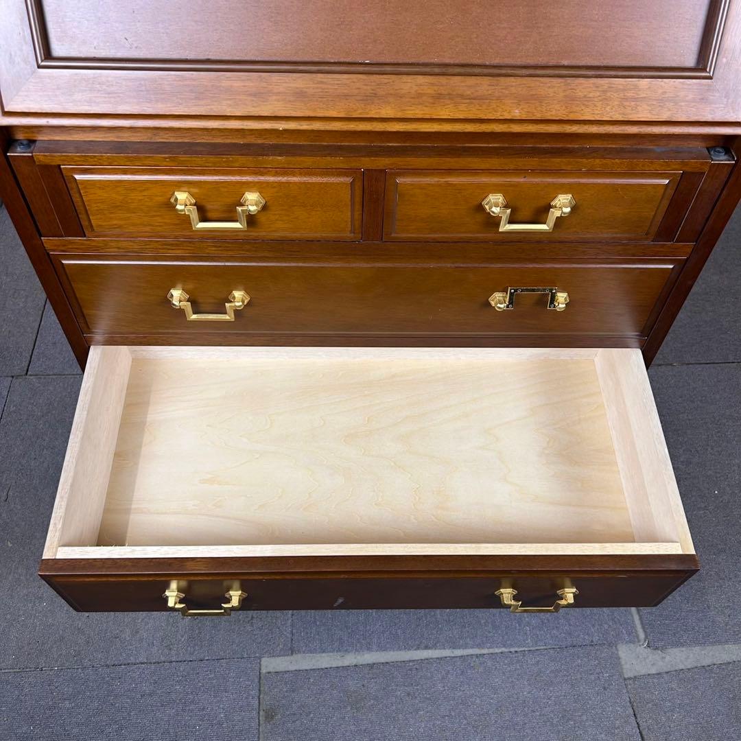 【送料込】maruni マルニ木工 地中海 ライティングビューロー