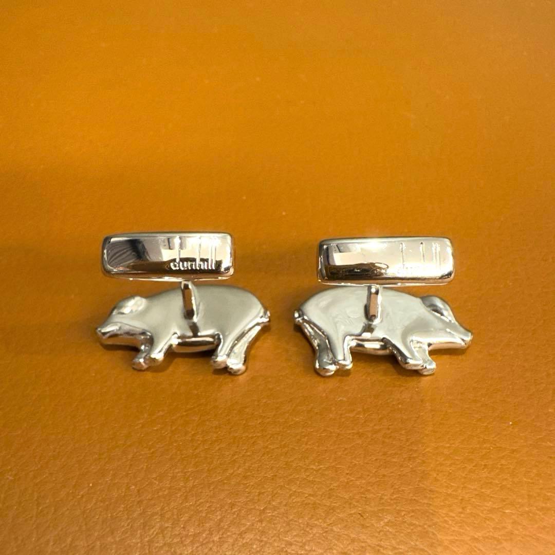 dunhill ダンヒル カフリンクス カフス ブタ ピッグ