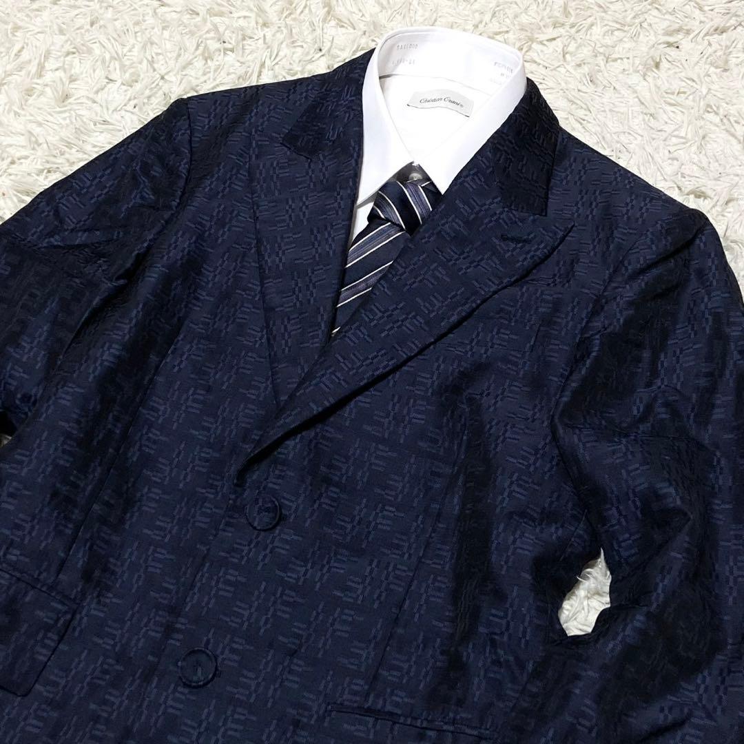 【美品✨】フェンディ ズッカ柄 セットアップ パンツスーツ 24年製 ネイビー