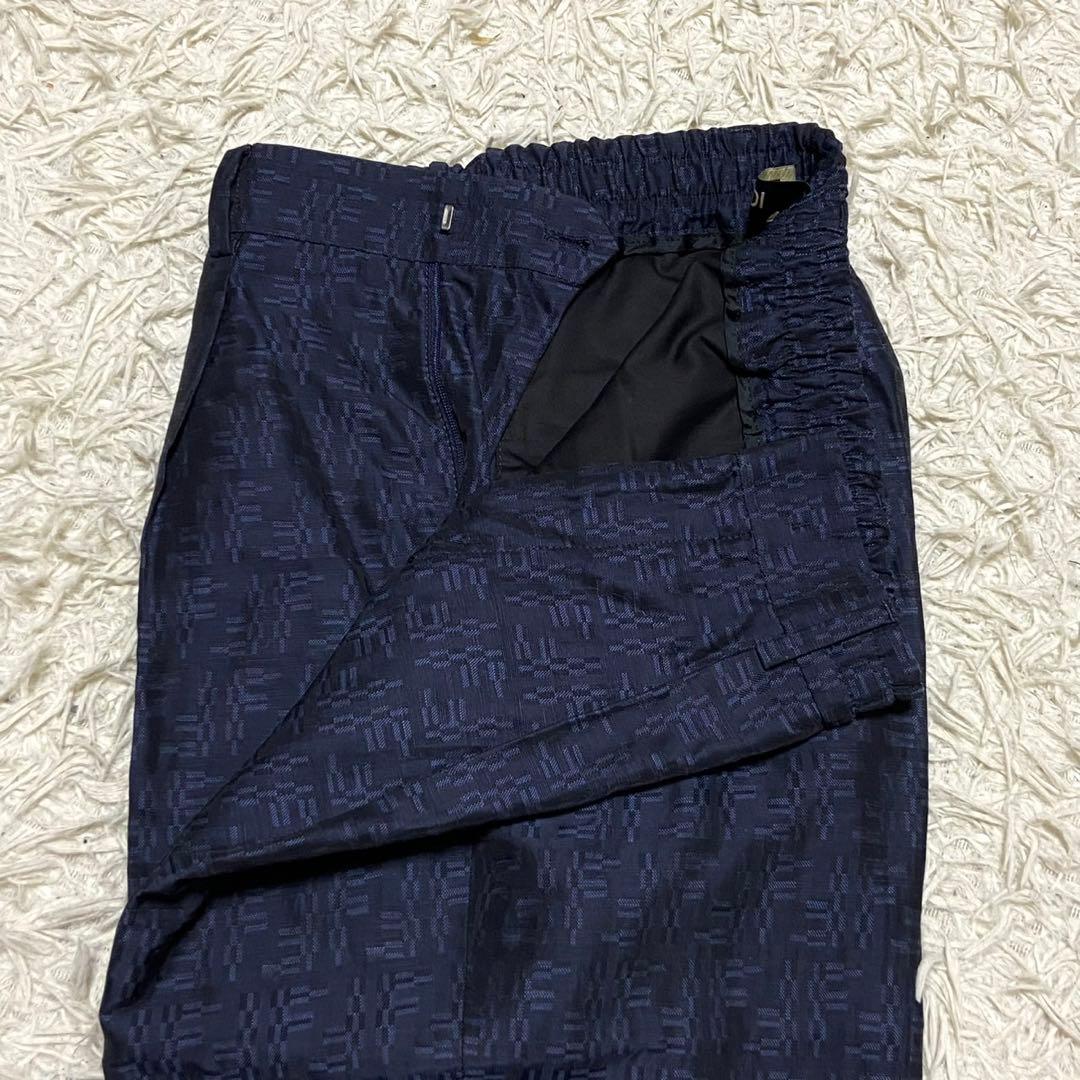 【美品✨】フェンディ ズッカ柄 セットアップ パンツスーツ 24年製 ネイビー