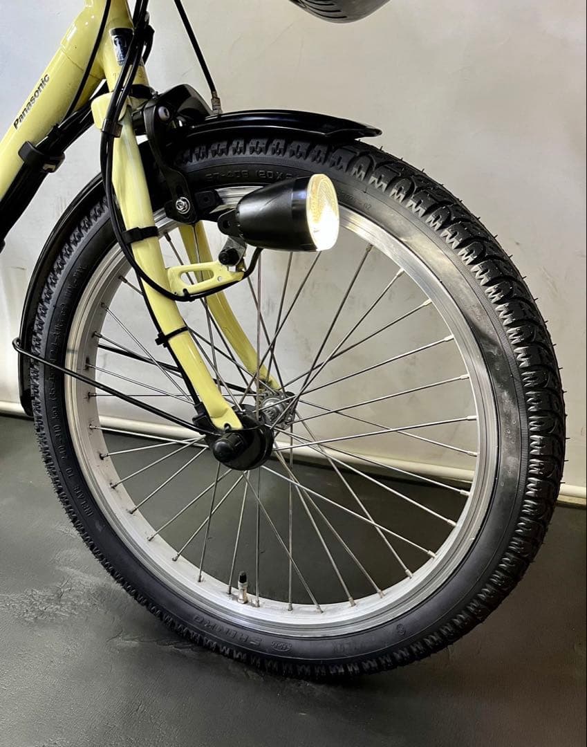 1年保証　新型　パナソニック　ギュットミニ　20インチ　黄色　電動アシスト自転車