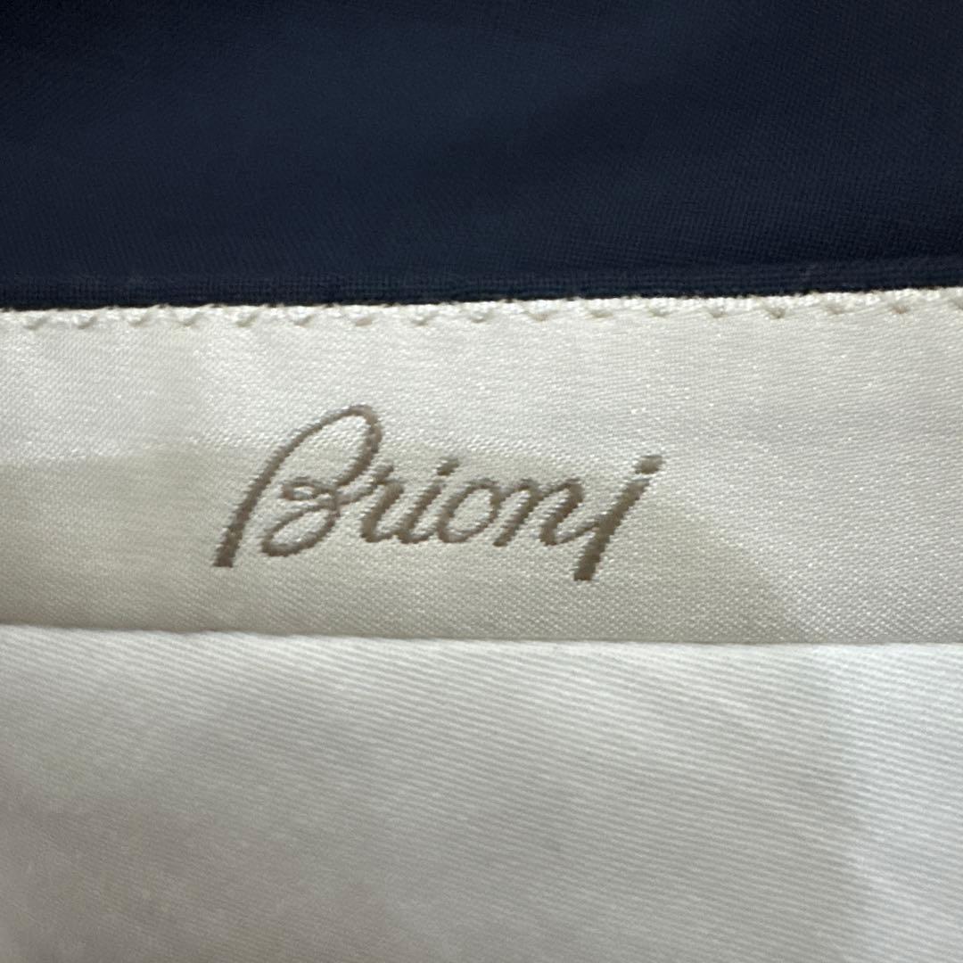 1*3様 BRIONI ブルー ネイビー スラックス サマーウール 48