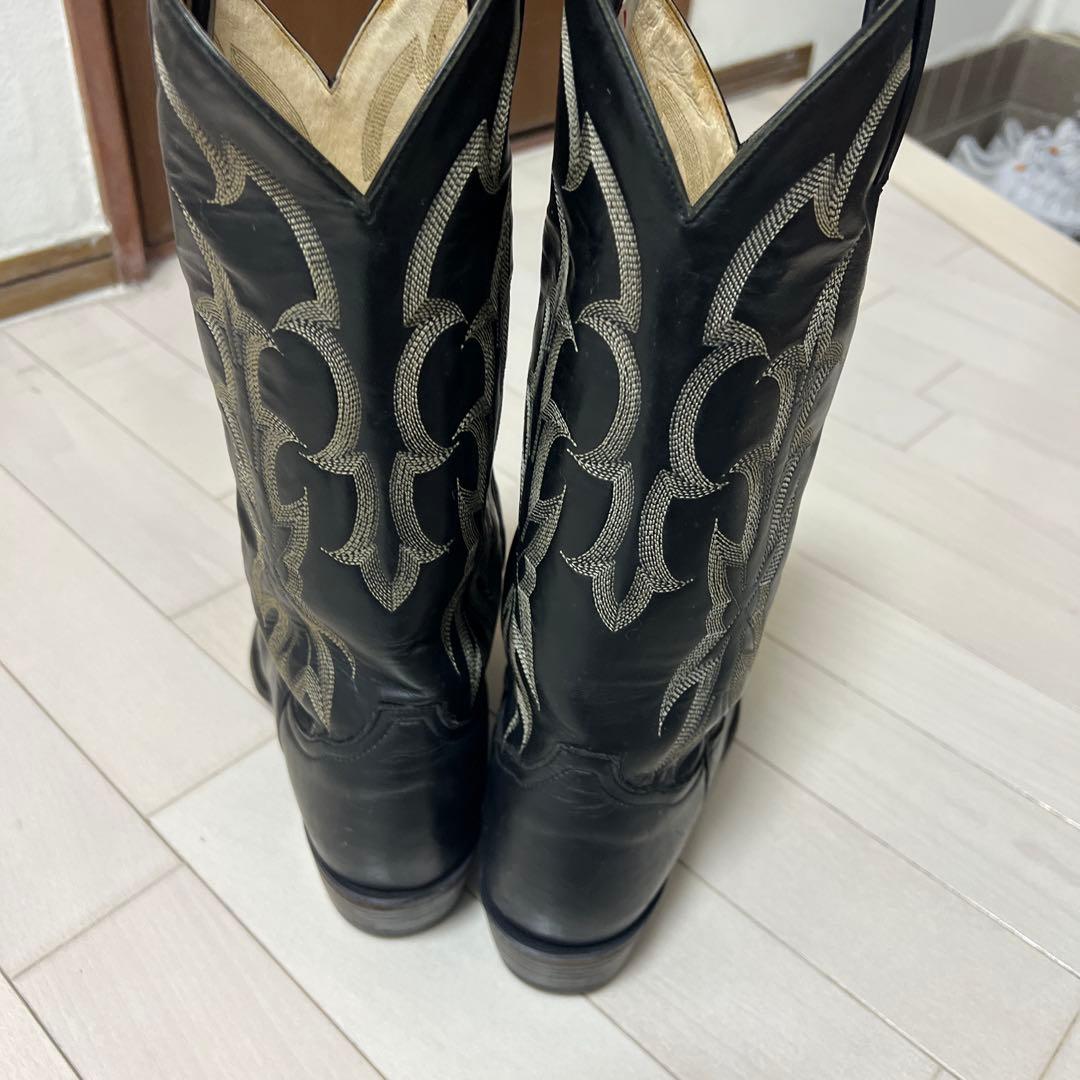 トニーラマ ウエスタンブーツ リザードトゥ刺繍入り26.5センチ
