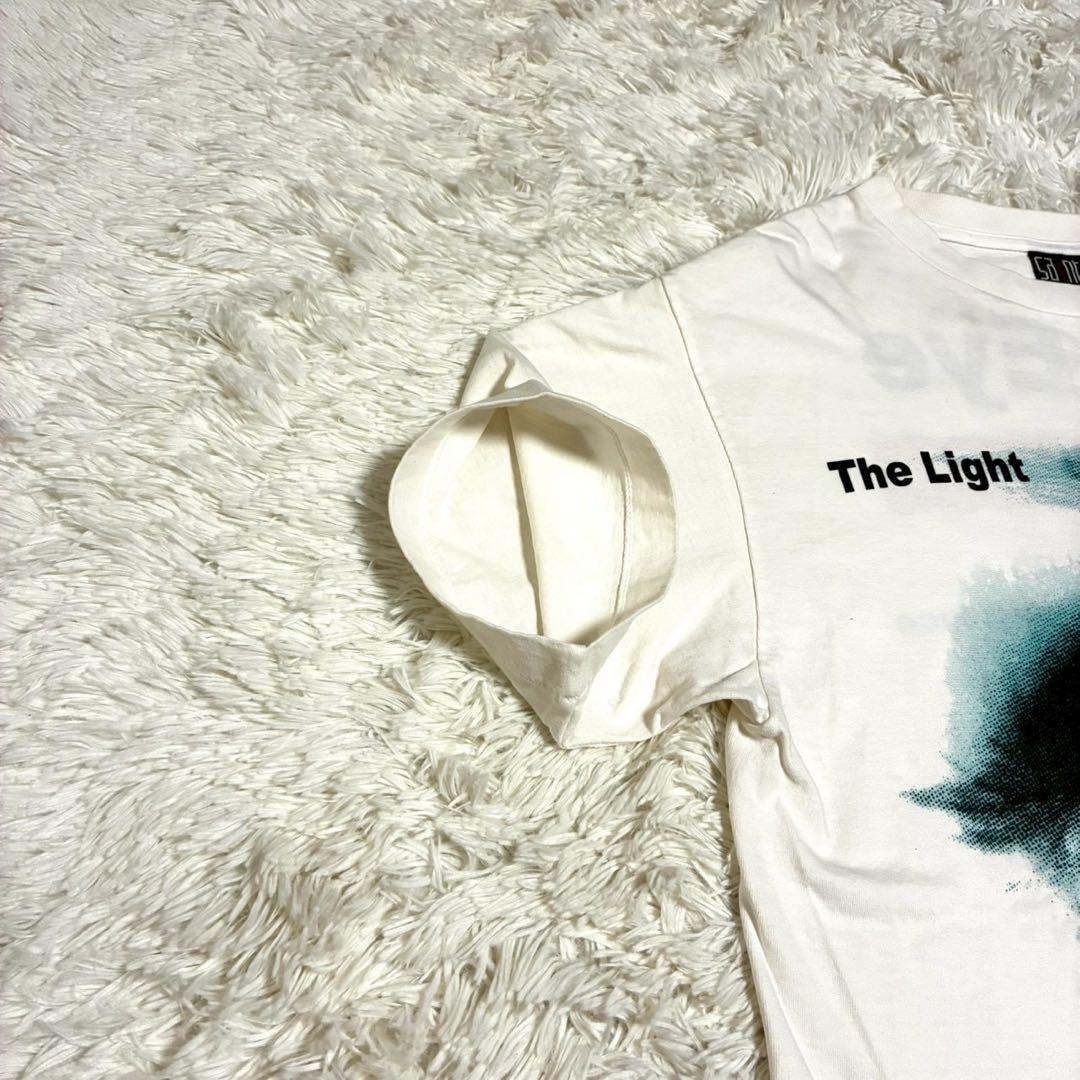 美品/XL相当 セントマイケル　Tシャツ The Eye Light 白　目玉