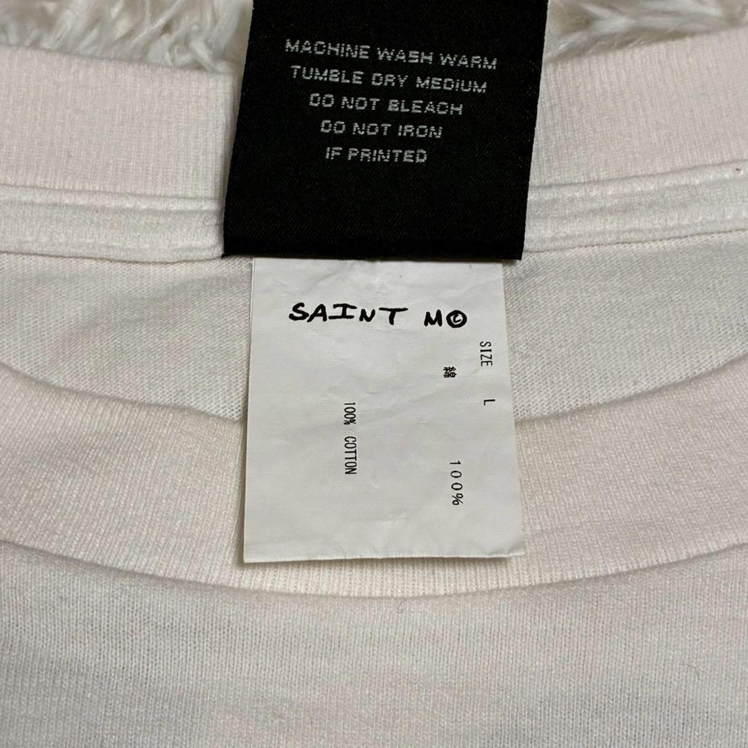 美品/XL相当 セントマイケル　Tシャツ The Eye Light 白　目玉