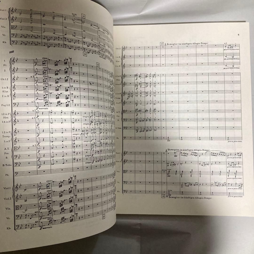 KALMUS カルマス　ブルックナー交響曲第5番フルスコア　ロバート・ハース