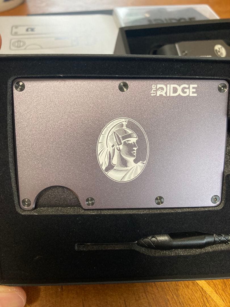 新品未使用 アメックス the ridge リッジ マネークリップ amex