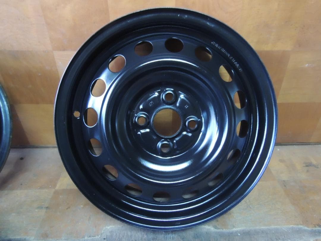 T786　15×5J　スチールホイール　PCD100　4穴　ET約40　自家塗装