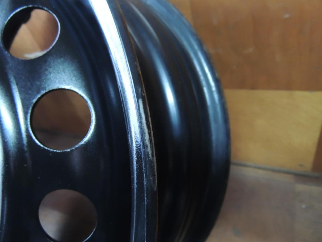 T786　15×5J　スチールホイール　PCD100　4穴　ET約40　自家塗装