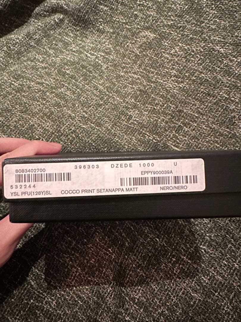 SAINT LAURENT PARISクロコ型押しレザー財布