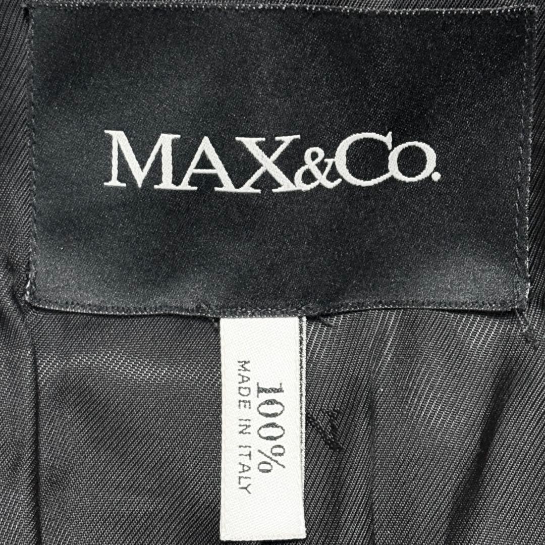 マックスマーラ Max&co カシミヤ ウール 比翼 コート 上品 冠婚葬祭