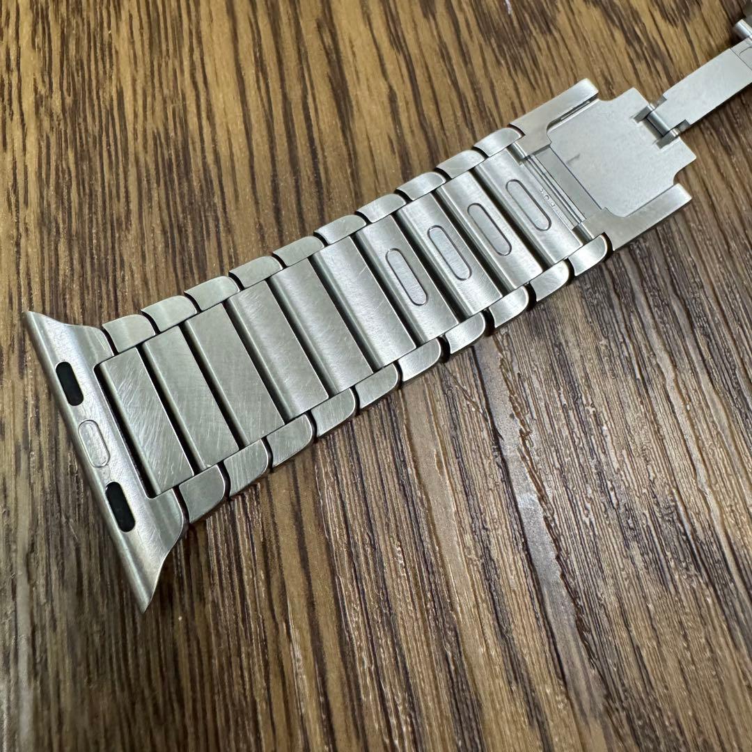 2893 Apple Watch リンクブレスレット　アップルウォッチ　シルバー