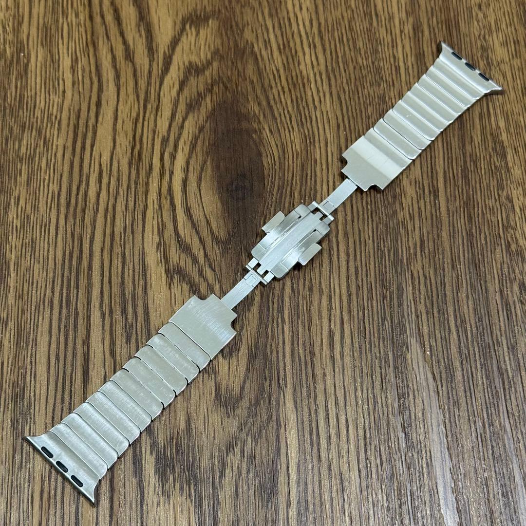 2893 Apple Watch リンクブレスレット　アップルウォッチ　シルバー