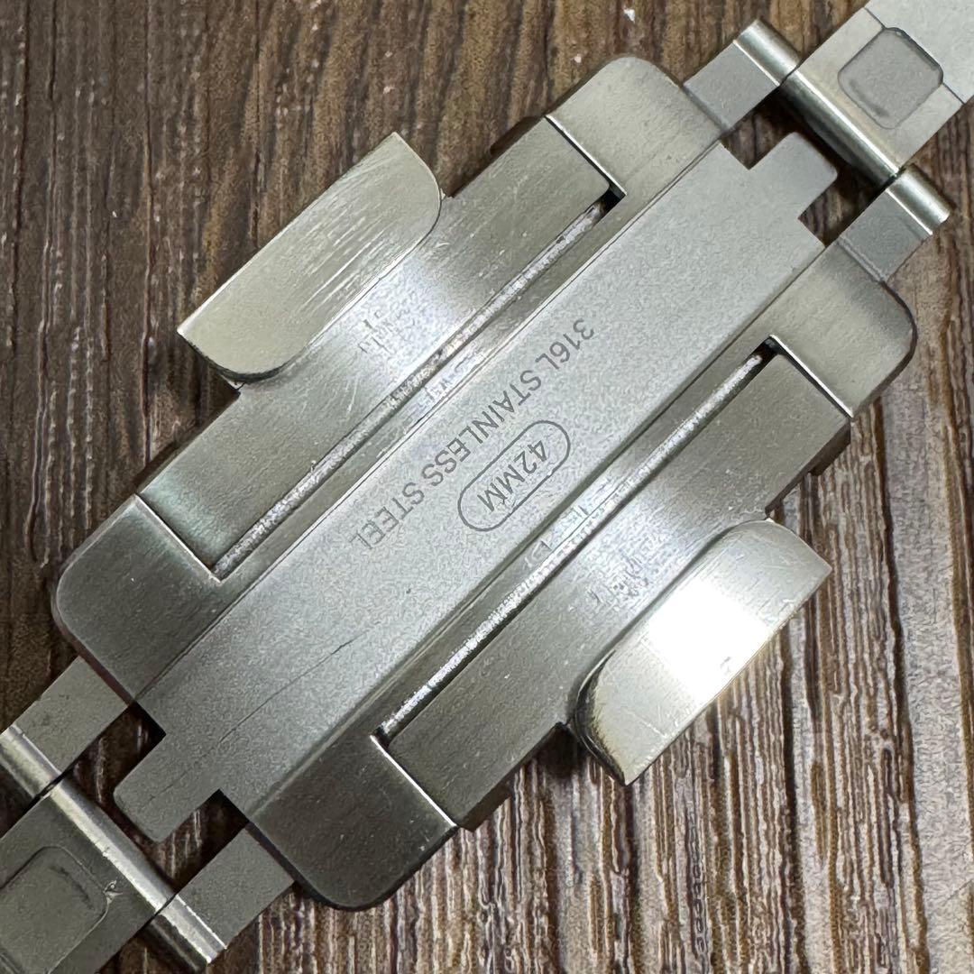 2893 Apple Watch リンクブレスレット　アップルウォッチ　シルバー