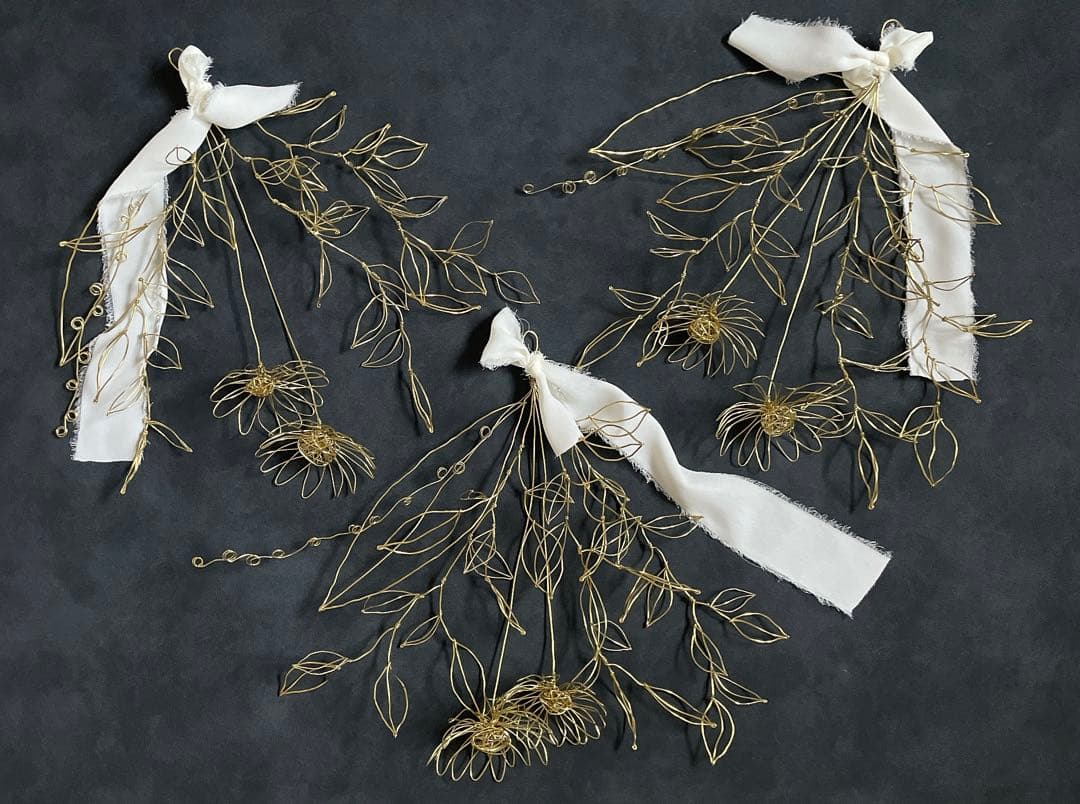 【ご依頼ページ】オーダー ガーベラのスワッグ&レタリング あなたらしく〖真鍮〗