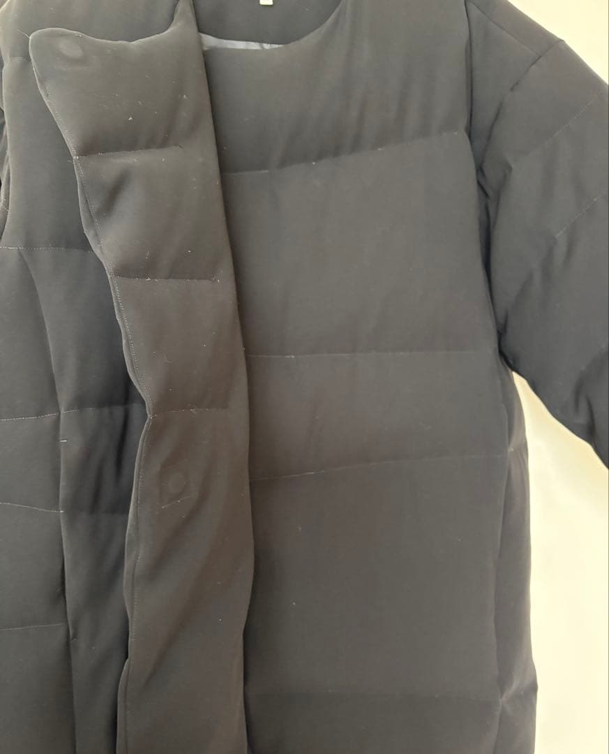 ENFOLD ノーカラーダウンコート黒 38サイズ