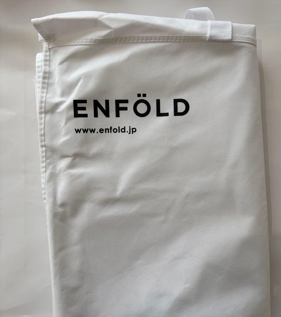 ENFOLD ノーカラーダウンコート黒 38サイズ