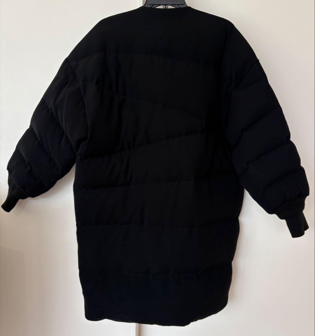 ENFOLD ノーカラーダウンコート黒 38サイズ
