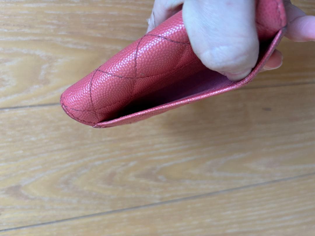 CHANEL キルティング ピンクキーケース