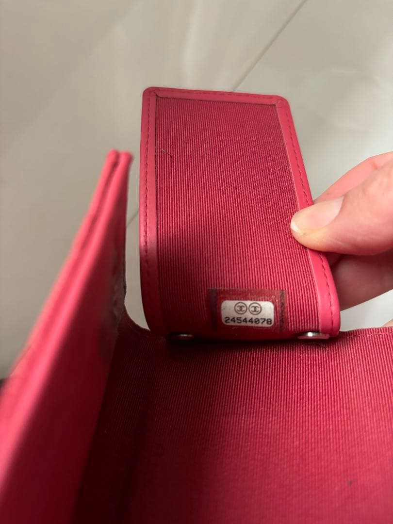 CHANEL キルティング ピンクキーケース