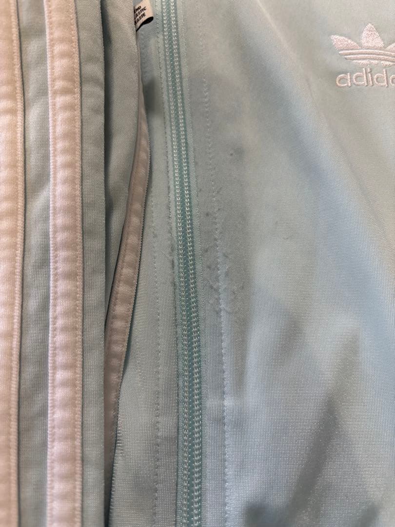 ナヨン着用　adidas セットアップ ジャージ トラックジャケットパンツ水色L