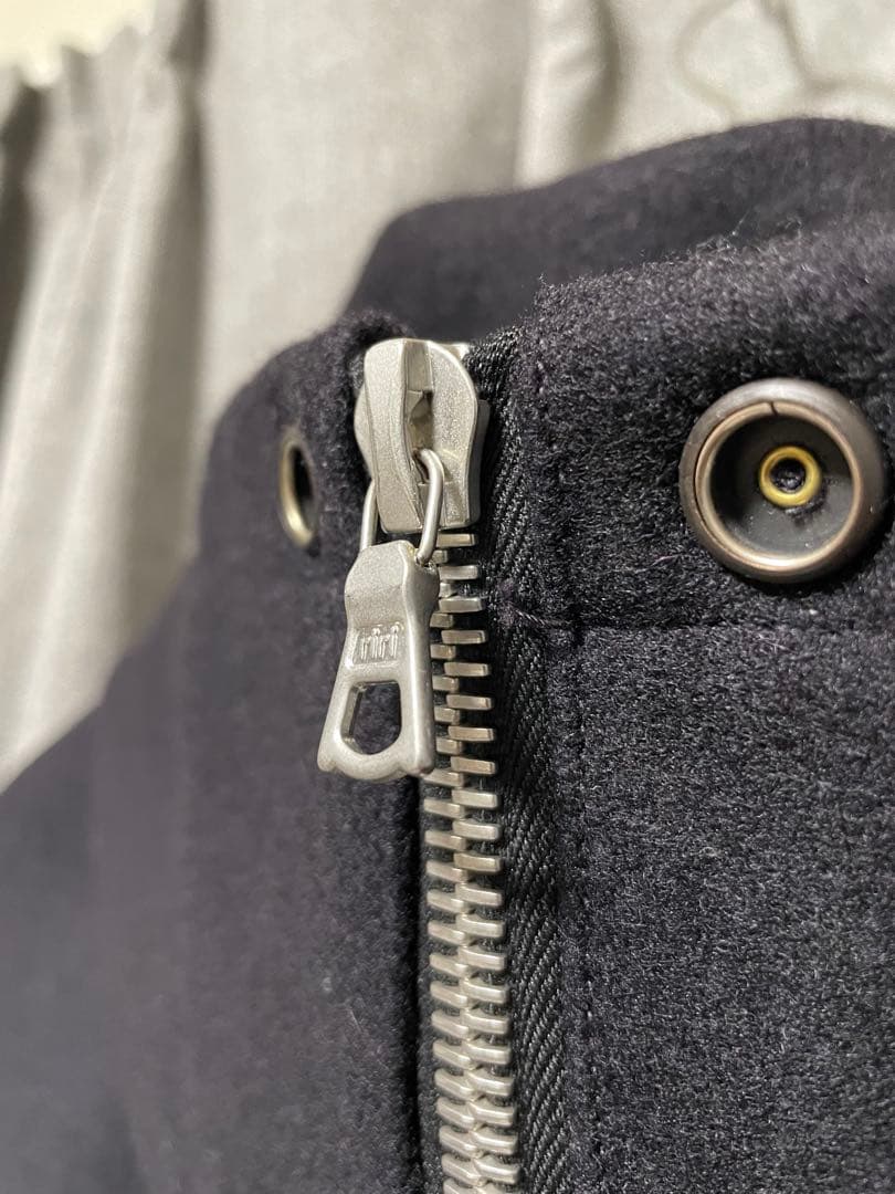 美品　COMOLI 18AW メルトンフーデッドコート 1