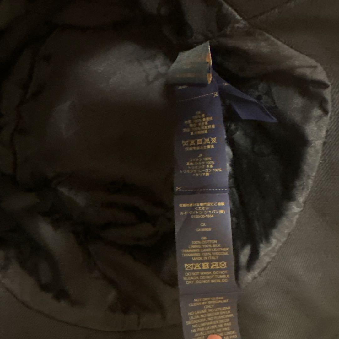 ルイヴィトン モノグラム バケットハット M7054M ブラック 正規品 箱付き