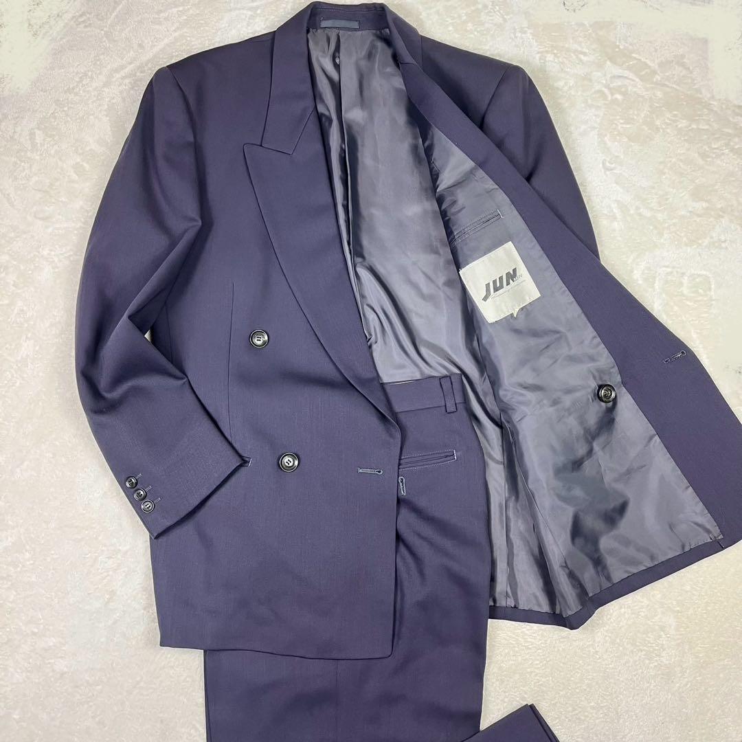 希少カラー ジュンメン ダブルスーツセットアップ 菅田将暉 紫 ヴィンテージ