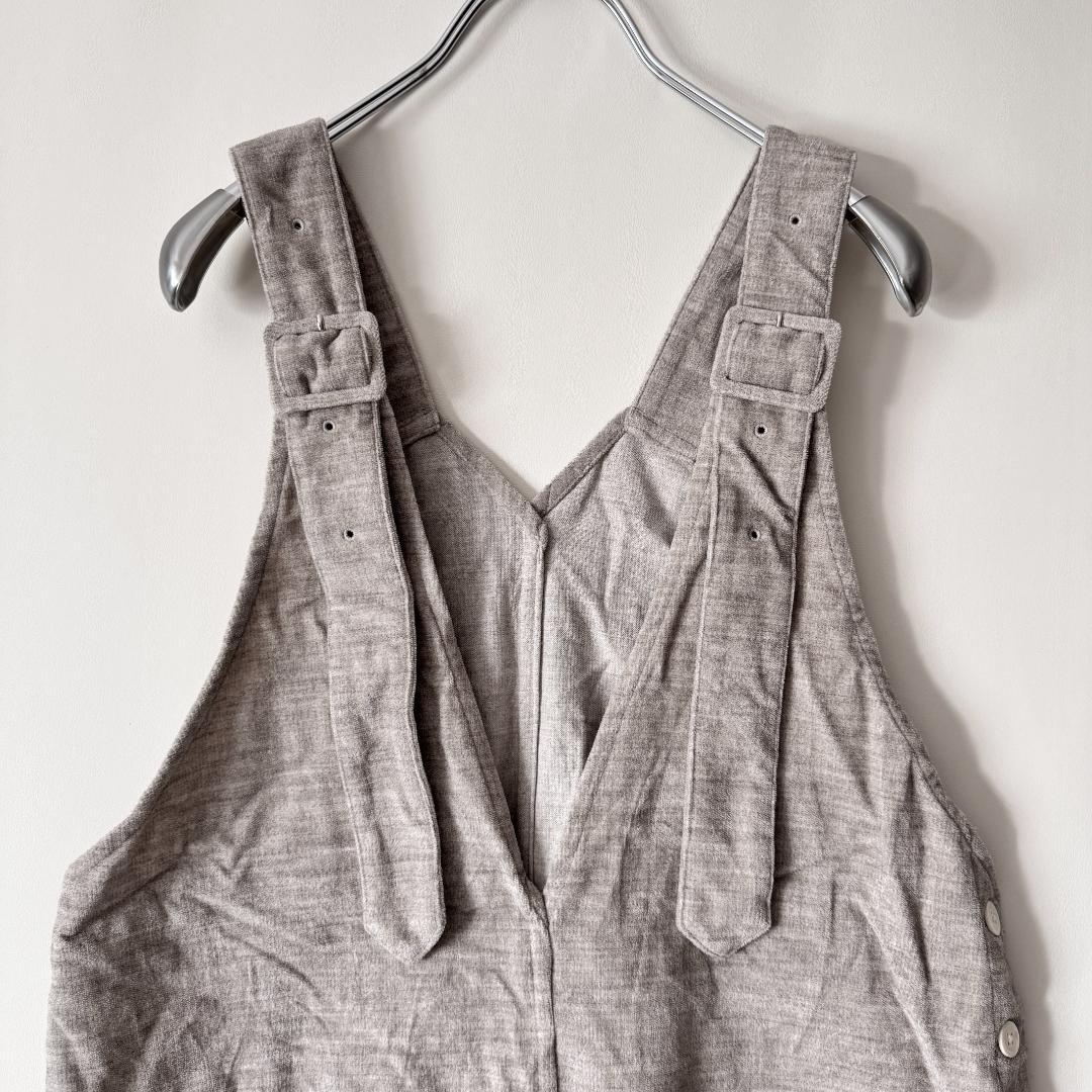 プリスティン サロペット ジャンパースカート 調整可能ストラップ コットン