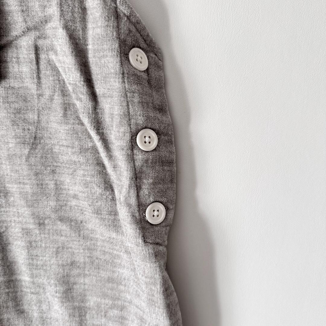 プリスティン サロペット ジャンパースカート 調整可能ストラップ コットン