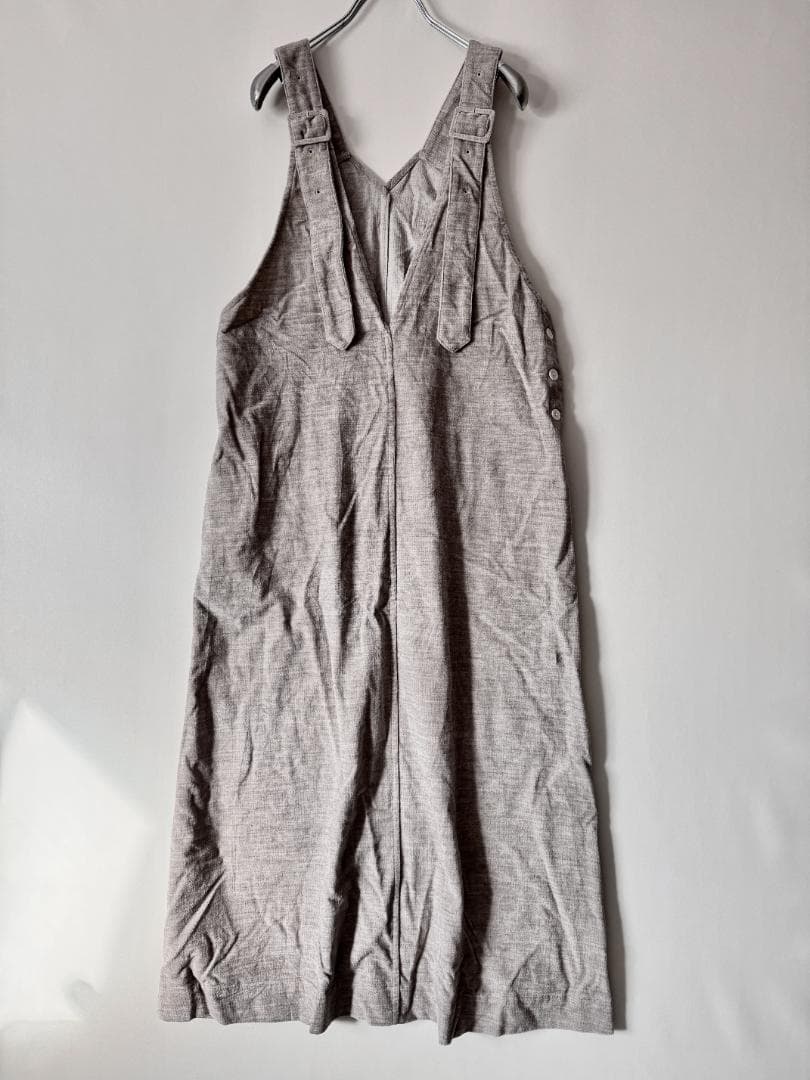 プリスティン サロペット ジャンパースカート 調整可能ストラップ コットン