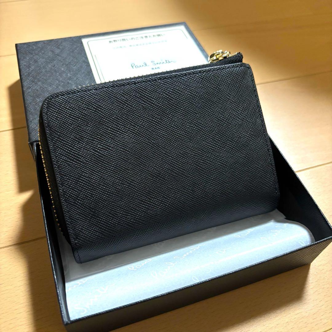 Paul Smith 超激レア　ジップストローグレイン　二つ折り財布　黒