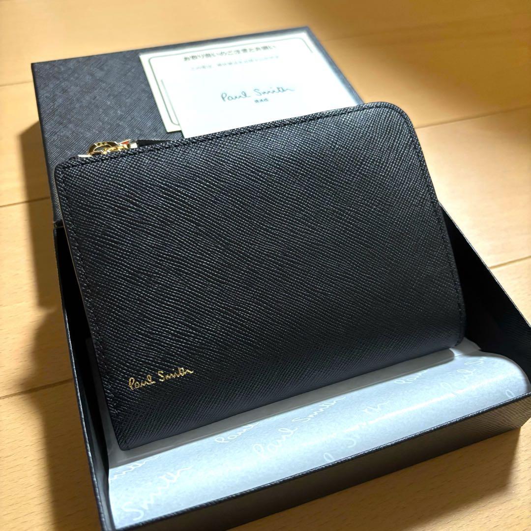 Paul Smith 超激レア　ジップストローグレイン　二つ折り財布　黒