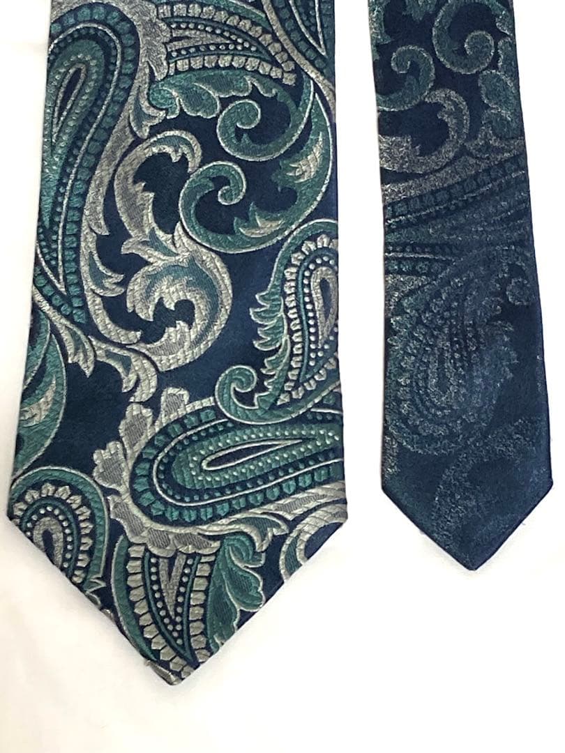プラダ　PRADA ネクタイ　ペイズリー　グラデーション　シルク　絹　メンズ
