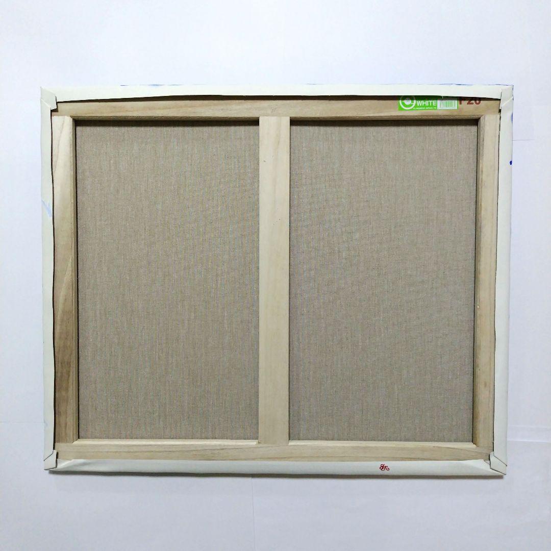 【アクアブルーの海】アクリル画 F20 風景画 絵画