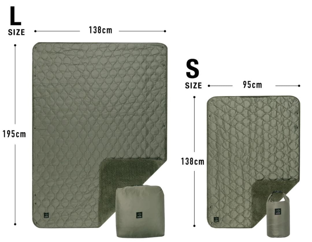 【新品】LUGH ルー 魔法瓶ブランケット 6層/グラフェン Sサイズ ブラック