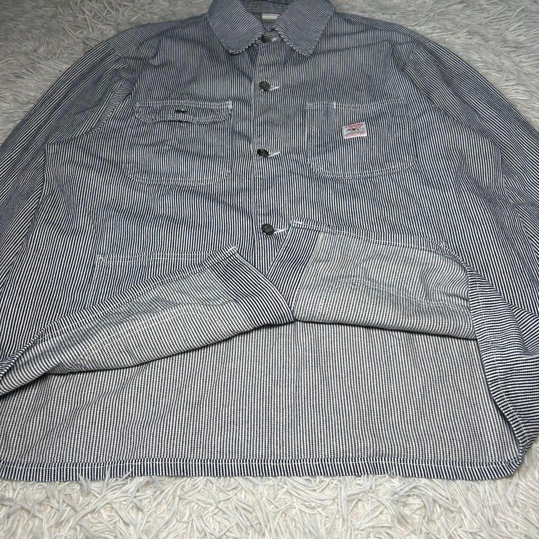 90's POINTER　カバーオール USA製 ヒッコリー L ヴィンテージ