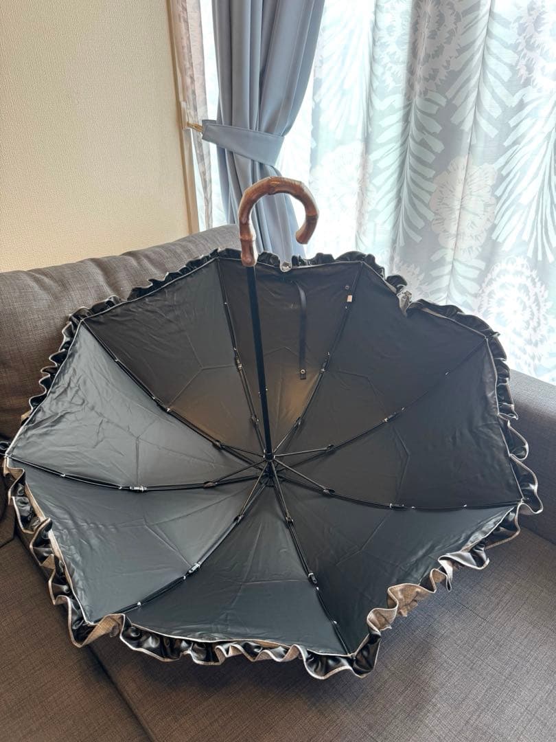 【芦屋ロサブラン】2段折りフリル ダンガリー　曲がり手元